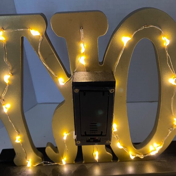 Spooky resin sign table art decoration Halloween party lights up letters - Picture 6 of 6